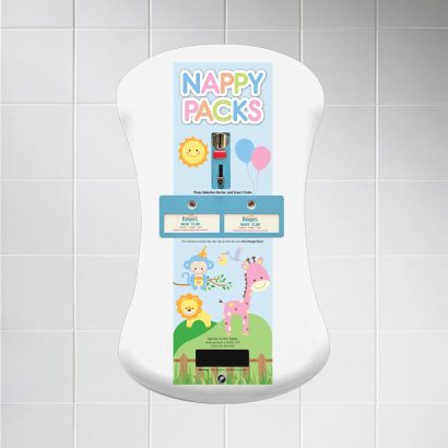 Duo curve nappy vending machine